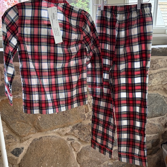 Crewcuts Kids Plaid Pajamas in Red, Blue, and White - Picture 4 of 4